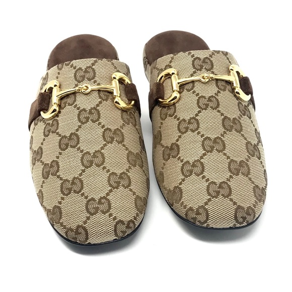 NIB Gucci GG Print Mules - Picture 2 of 9